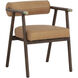 Sova Antique Brown / Sahara Camel Leather Dining Armchair